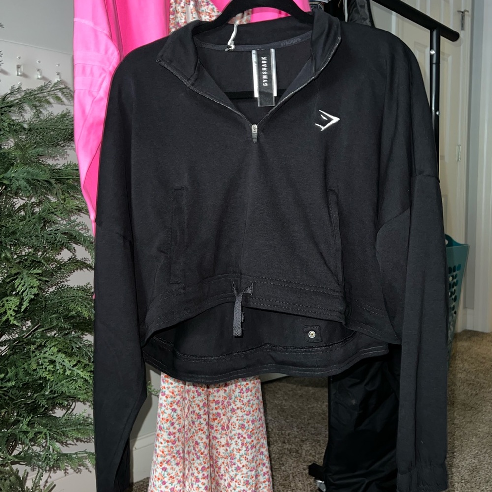 Gymshark Black Cropped Athletic Jacket